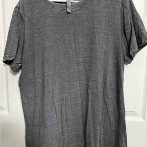 Honeyme Gray Curvy Crew Neck Tee